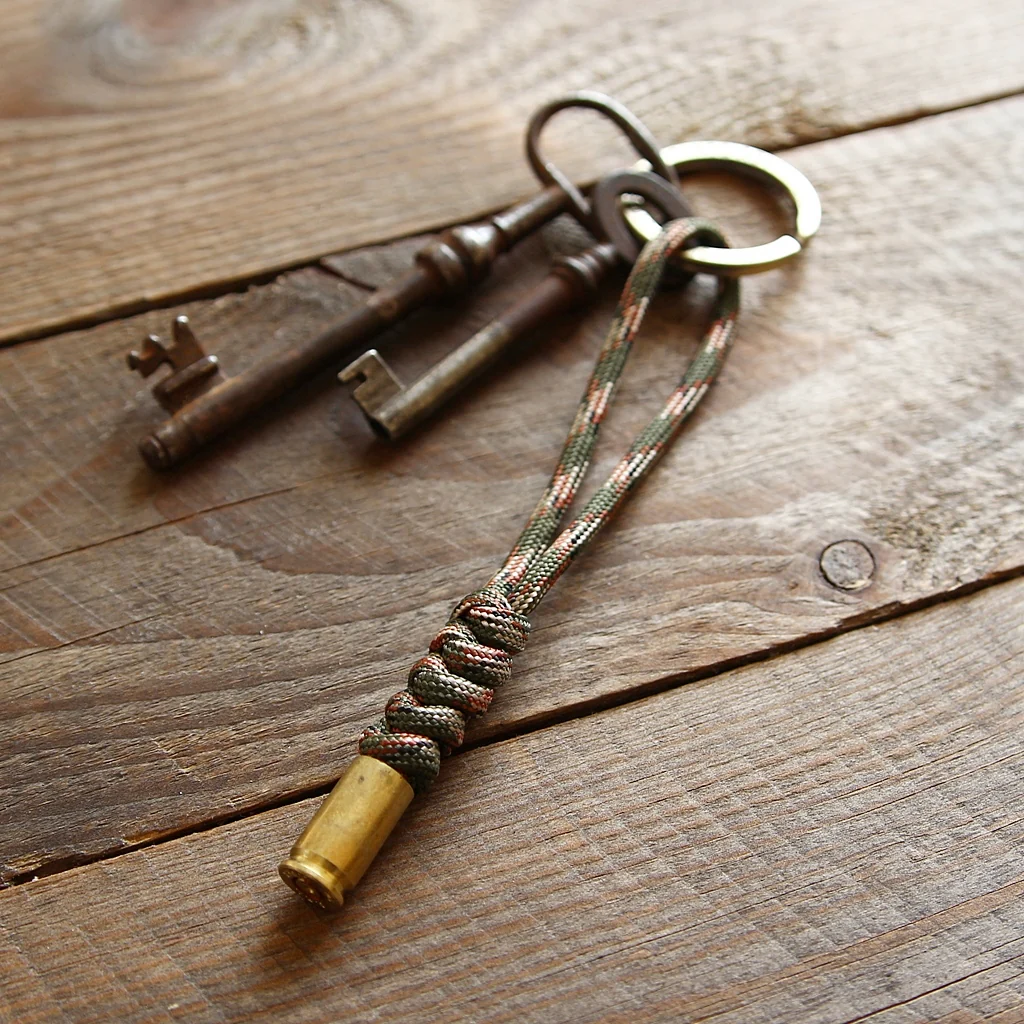 Brown Camo Bullet Keychain
