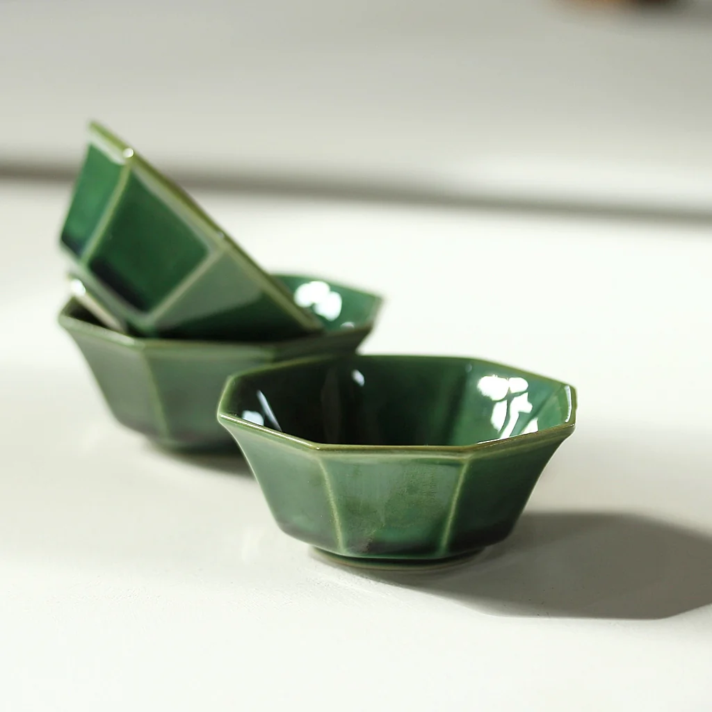 Small Bowl in Moss Green