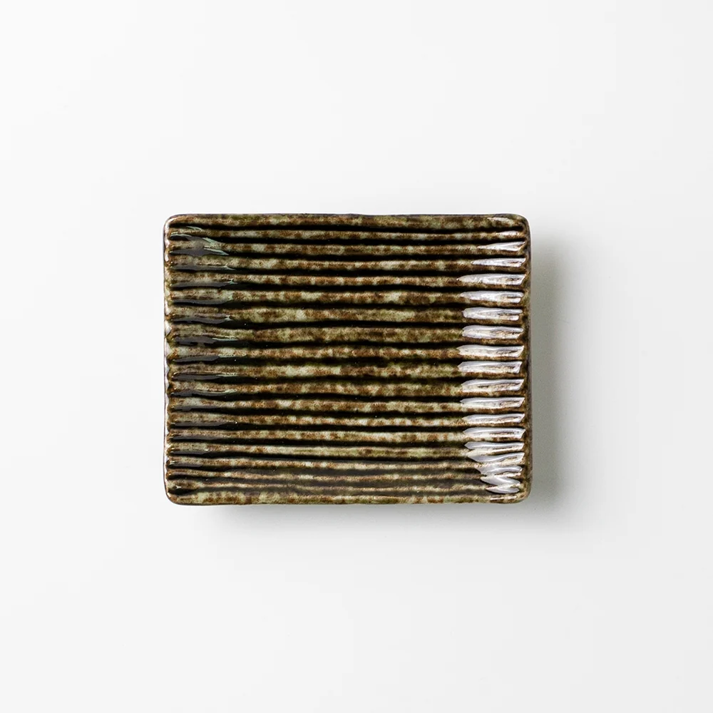 Japanese Ceramic Tray – Moss Green