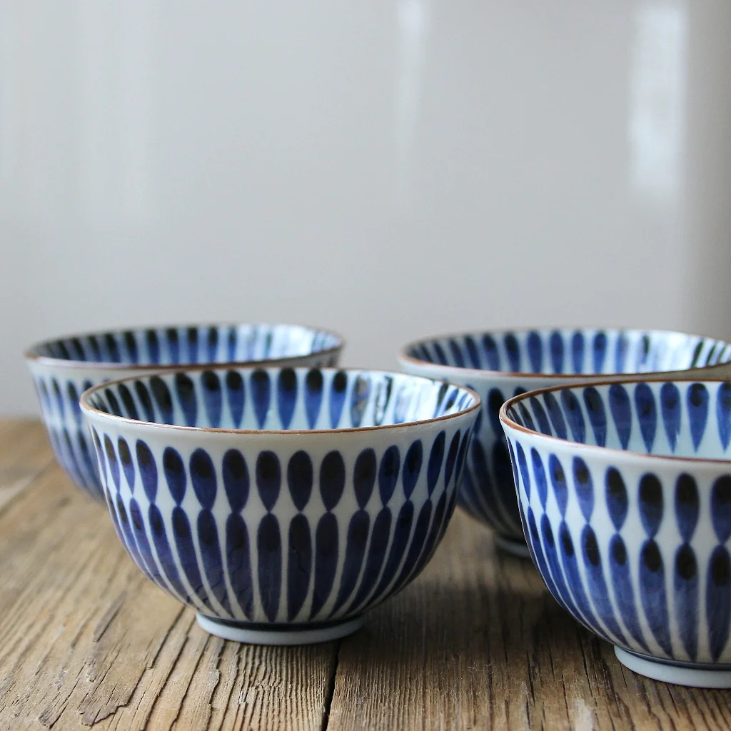 Japanese Pattern Bowl - Set of 4