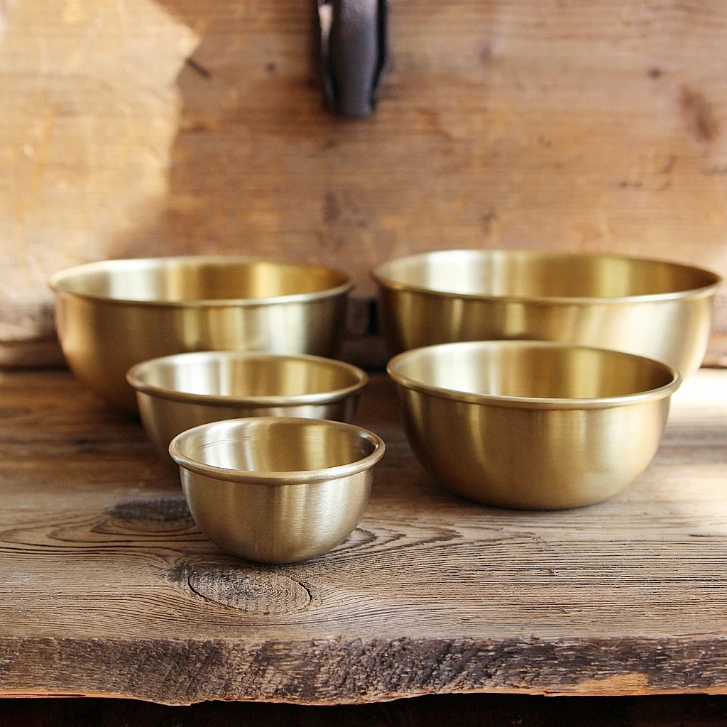 Round Brass Bowl XS - Image 4