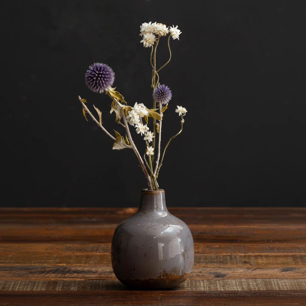 Small Ceramic Vase - Grey