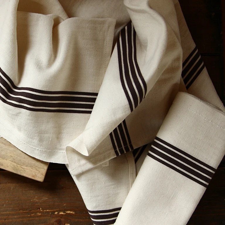 Tea Towel Piano - marron